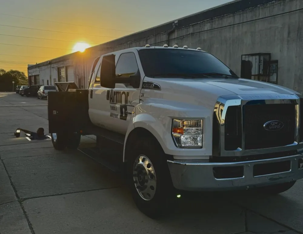 Armor Plumbing service van in Marietta, GA
